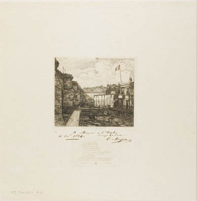 Chevriers Kaltbadeanstalt, Paris von Charles Meryon