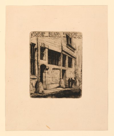 La rue des mauvais garcons von Charles Meryon