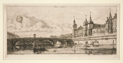 Le Pont au Change, Paris von Charles Meryon