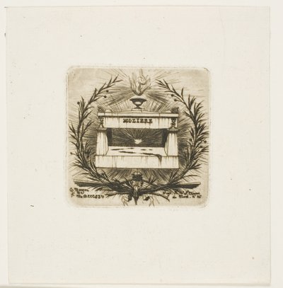 Molières Grab, Friedhof Père-Lachaise, Paris von Charles Meryon