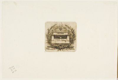 Molières Grab, Père-Lachaise Friedhof, Paris von Charles Meryon