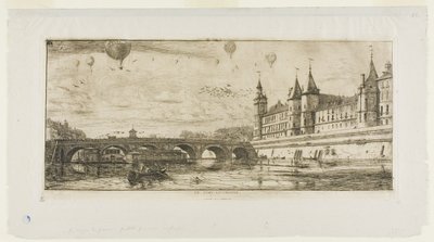 Pont-au-Change, Paris von Charles Meryon