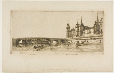 Pont-au-Change, Paris von Charles Meryon