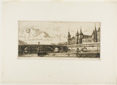 Pont-au-Change, Paris von Charles Meryon