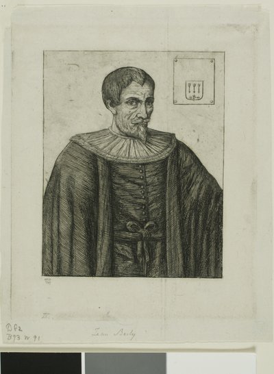 Porträt von Jean Besly, Historiker von Charles Meryon