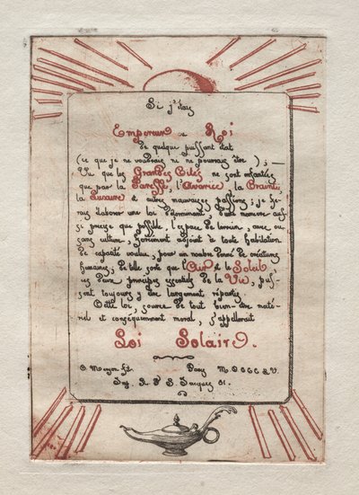 Sonnengesetz von Charles Meryon