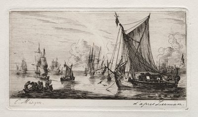 Südseefischer, 1850 von Charles Meryon