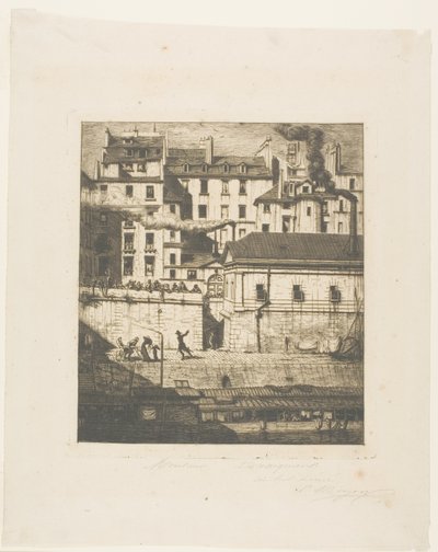Das Leichenschauhaus, Paris von Charles Meryon
