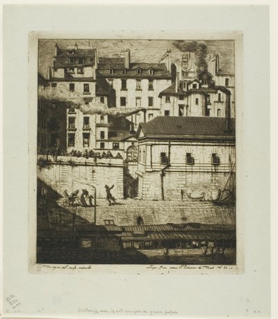Das Leichenschauhaus, Paris von Charles Meryon