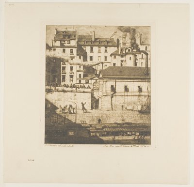 Das Leichenschauhaus, Paris von Charles Meryon