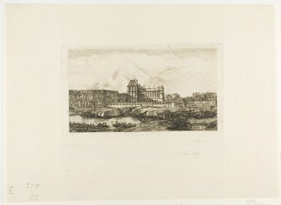 Der alte Louvre, Paris, 1651 von Charles Meryon