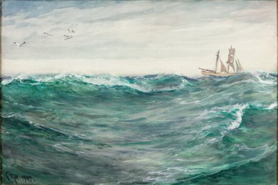 Vor Fowey; Wind aus Westen von Charles Napier Hemy