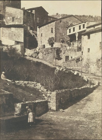 Eine Straße in Grasse, 1852 von Charles Nègre