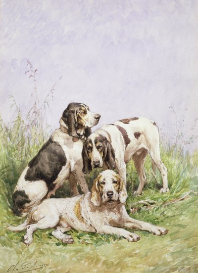 Eine Gruppe französischer Hunde von Charles Oliver de Penne