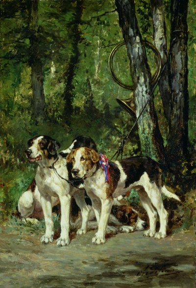 Ein Rudel Jagdhunde von Charles Oliver de Penne