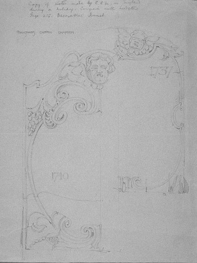 Grabsteine, Chipping Camden, Gloucestershire von Charles Rennie Mackintosh