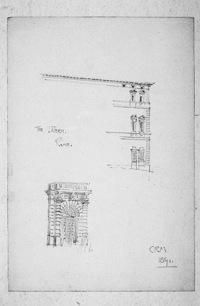 Der Lateran, Rom, 1891 von Charles Rennie Mackintosh