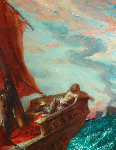 Kleopatra auf der Flucht von Charles Ricketts
