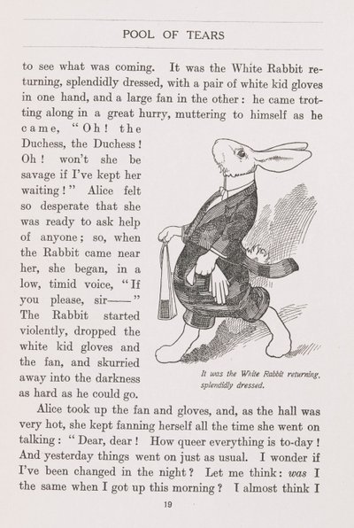 Das weiße Kaninchen prächtig gekleidet von Charles Robinson