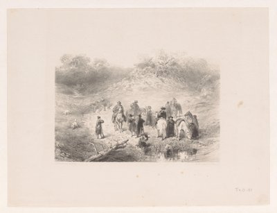 Reiter in Dünenlandschaft von Charles Rochussen