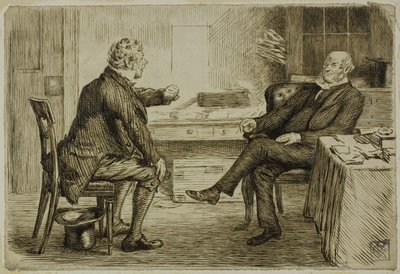 Anwalt und Mandant von Charles Samuel Keene