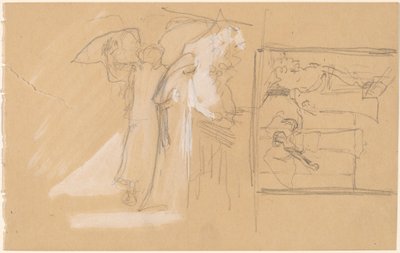 Studien für ein Panel von Charles Sprague Pearce