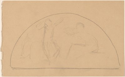 Studie für eine Lunette von Charles Sprague Pearce