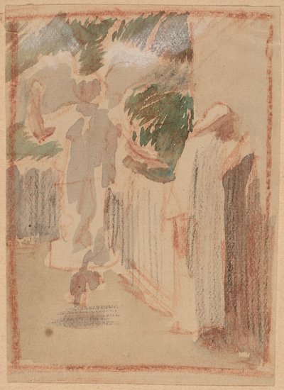 Studie für ein Panel von Charles Sprague Pearce