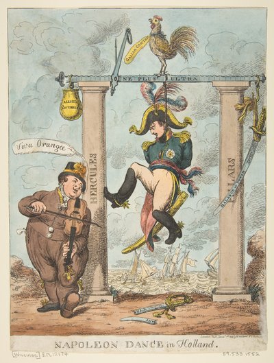 Napoleon Tanz in Holland, 1. Januar 1814 von Charles Williams