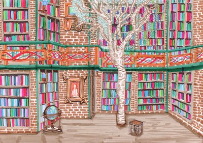 Baumbibliothek, 2017 von Charlotte Orr