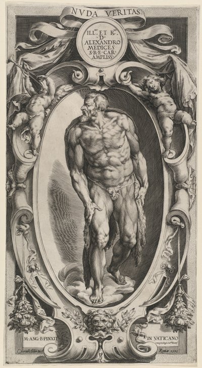 Johannes der Täufer von Cherubino Alberti after Michelangelo