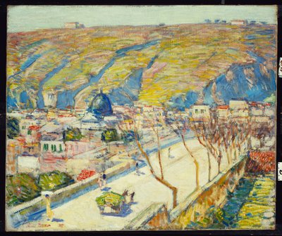 Brücke bei Posilippo, Neapel von Childe Frederick Hassam