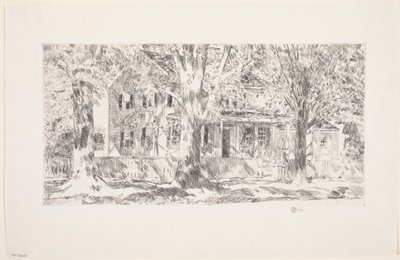 Haus in der Hauptstraße, East Hampton von Childe Frederick Hassam