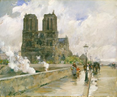 Notre-Dame-Kathedrale, Paris von Childe Frederick Hassam
