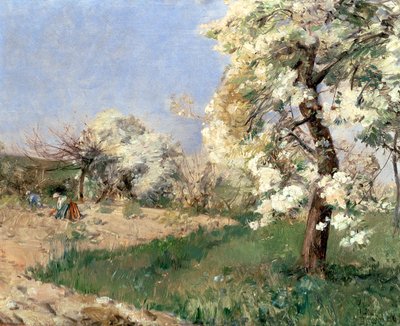 Birnenblüten, Villiers-de-Bel von Childe Frederick Hassam