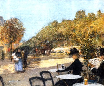 Das Café Terrasse von Childe Frederick Hassam