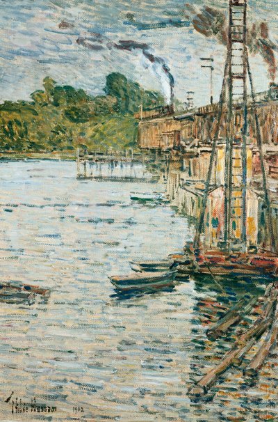 Der Mühlenteich, Cos Cob, Connecticut von Childe Frederick Hassam