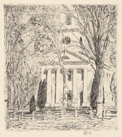 Kirche in Old Lyme, 1924 von Childe Hassam