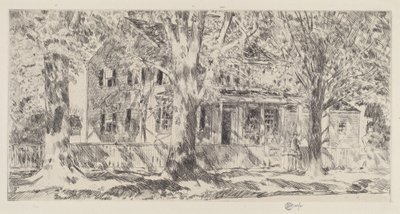 Haus an der Hauptstraße, Easthampton von Childe Hassam