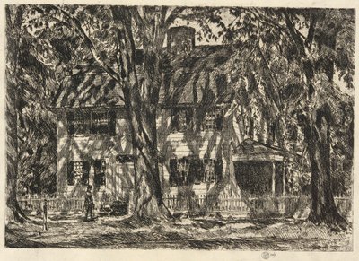 Das Lion Gardner Haus, Easthampton von Childe Hassam