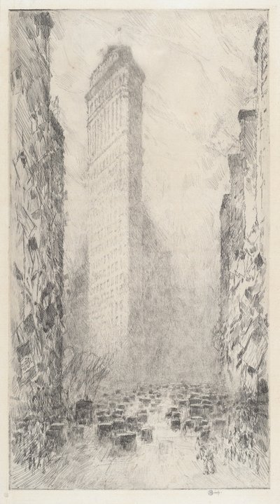 Washingtons Geburtstag—Fifth Avenue & 23rd Street von Childe Hassam