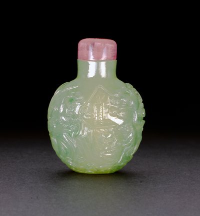 Schnupftabakflasche aus Jadeit, um 1780-1850 von Chinese School