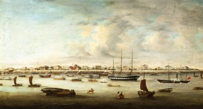 Chinesische Fischerboote, Shanghai, ca. 1857 von Chow Qua