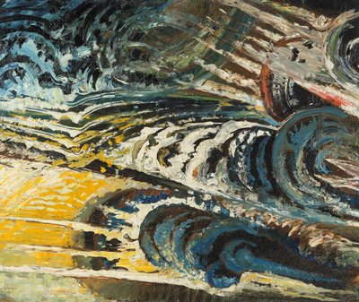 Abstrakt-futuristische Komposition von Chris Lanooy (attributed to)