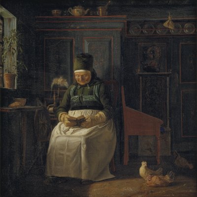 Weihnachtsmorgen in einem Bauernhaus von Christen Dalsgaard