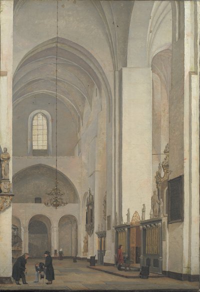 Das Querschiff im Dom von Aarhus von Christen Schjellerup Kobke