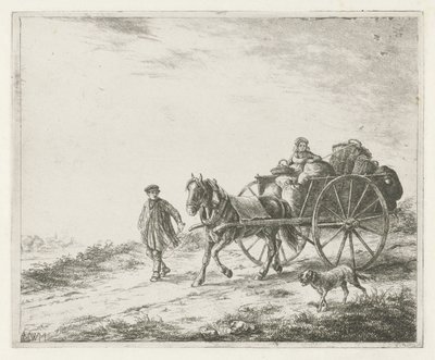 Bauernwagen mit Ladung von Christiaan Wilhelmus Moorrees