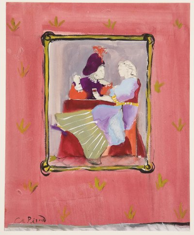 Ein kostümiertes Paar, ca. 1935-45 von Christian Bérard