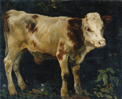 Ein Bullenkalb, 1876 von Christian Eriksen Skredsvig