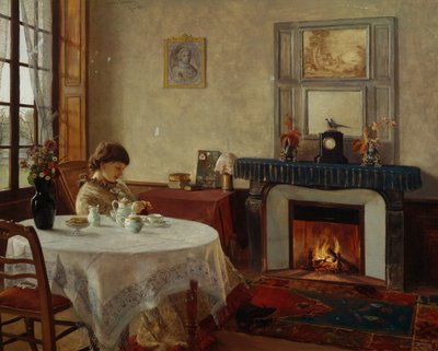 Interieur, Grez von Christian Eriksen Skredsvig